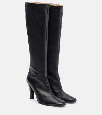 Mona leather knee-high boots | The Row