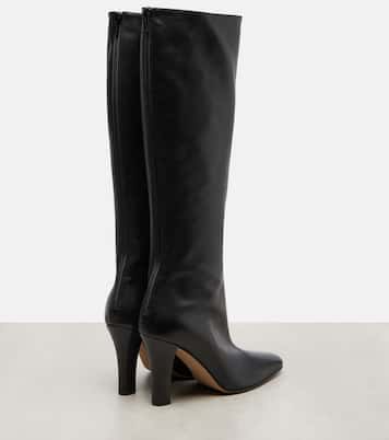 Mona leather knee-high boots | The Row
