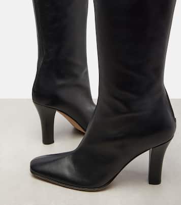 Mona leather knee-high boots | The Row