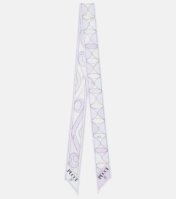 Manuba and Moiré silk twill scarf | Pucci