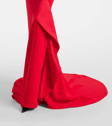 Provocateur halterneck peplum satin gown | Maticevski