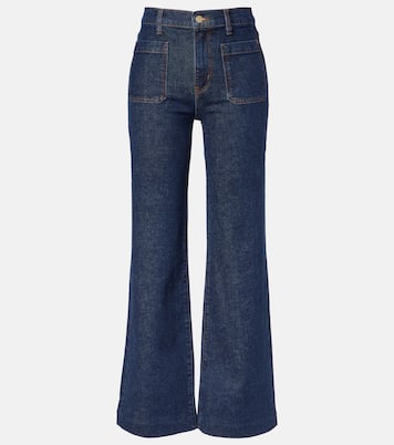 Refined high-rise wide-leg jeans | Frame