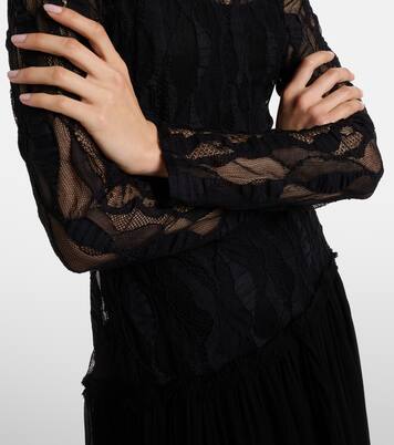 Sybil lace and chiffon maxi dress | Ulla Johnson