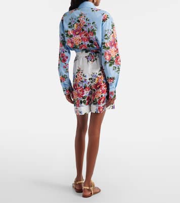Floral silk twill Bermuda shorts | Dolce&Gabbana