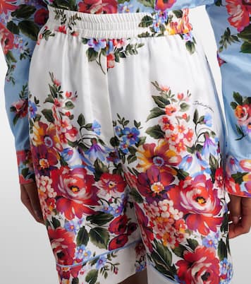 Floral silk twill Bermuda shorts | Dolce&Gabbana