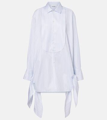 Vestido corto de algodón a rayas | JW Anderson