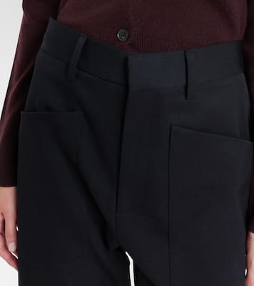 Shon virgin wool barrel-leg pants | Nili Lotan