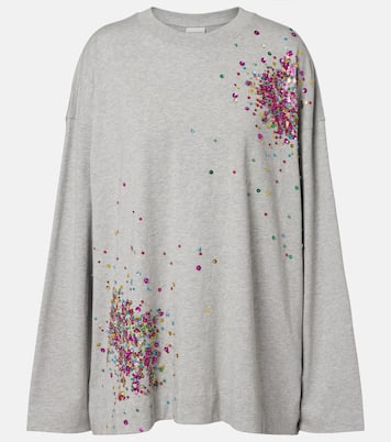 Embellished cotton jersey T-shirt | Dries Van Noten
