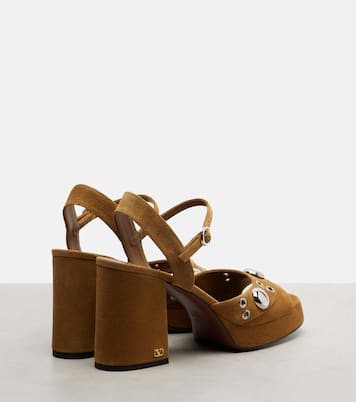 Sandalias con plataforma de ante | Valentino Garavani