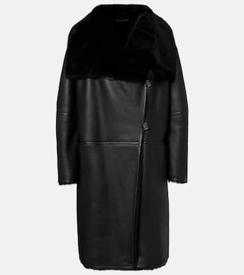 Shearling-lined leather coat | Toteme