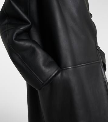 Shearling-lined leather coat | Toteme
