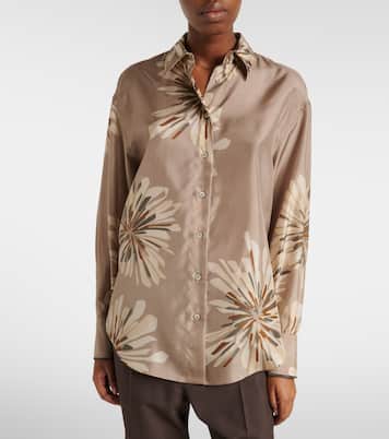 Floral silk shirt | Brunello Cucinelli