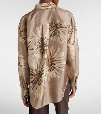 Floral silk shirt | Brunello Cucinelli