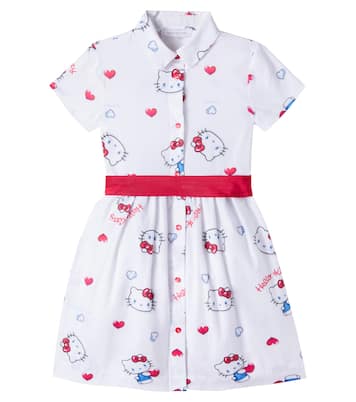 x Hello Kitty cotton poplin shirt dress | Monnalisa