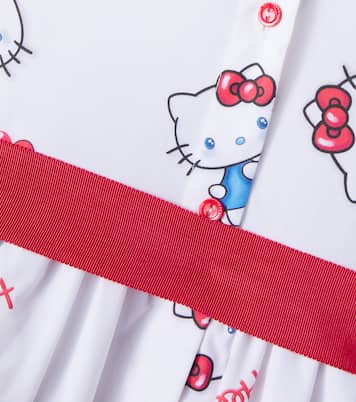 x Hello Kitty cotton poplin shirt dress | Monnalisa