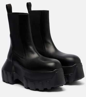 Chelsea Boots Beatle Mega Tractor aus Leder | Rick Owens