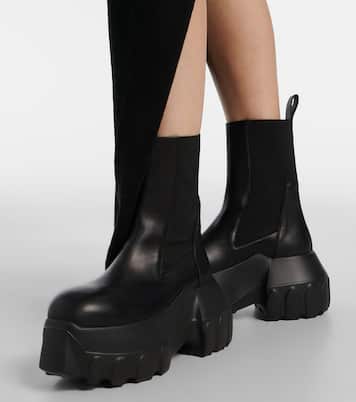 Chelsea Boots Beatle Mega Tractor aus Leder | Rick Owens