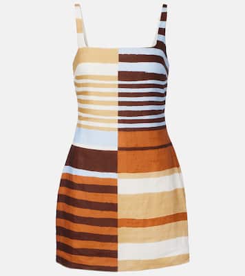 Siela striped linen minidress | Cala de la Cruz