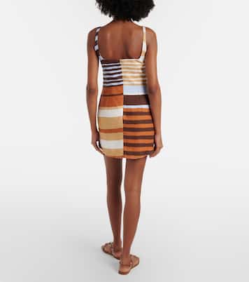 Siela striped linen minidress | Cala de la Cruz