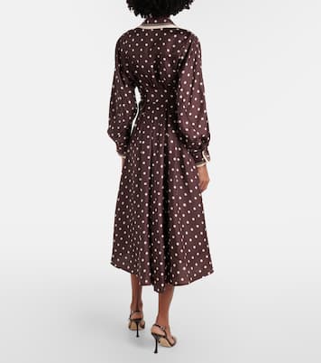 Polka-dot belted silk shirt dress | Zimmermann