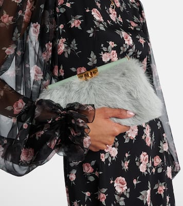 Marlene Small shearling shoulder bag | Dolce&Gabbana