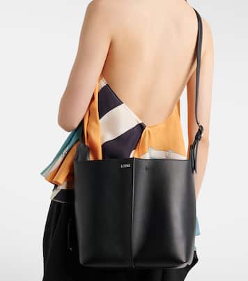 Double L leather shoulder bag | Loewe