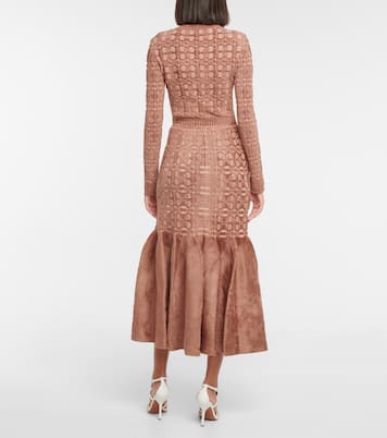 Gonna midi in velluto | Alaïa