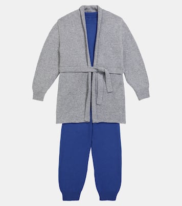 Open cashmere knit cardigan | The Row Kids