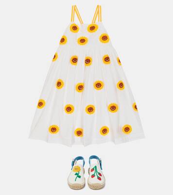 Embroidered cotton dress | Stella McCartney Kids
