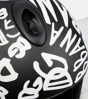 Casco de esquí estampado con logo | Dolce&Gabbana