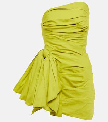 Strapless cotton minidress | Oscar de la Renta