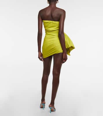 Strapless cotton minidress | Oscar de la Renta