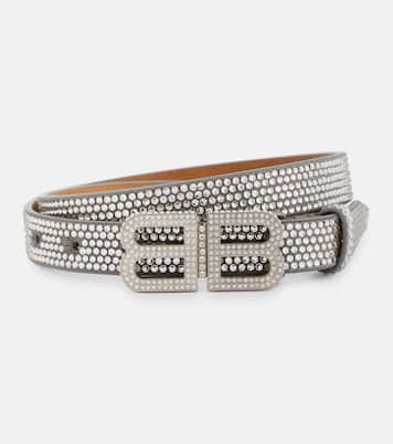 Cinturón BB Hourglass fino adornado | Balenciaga