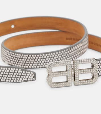 Cinturón BB Hourglass fino adornado | Balenciaga
