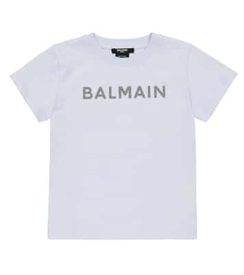 T-Shirt aus Baumwoll-Jersey | Balmain Kids