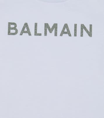 T-Shirt aus Baumwoll-Jersey | Balmain Kids