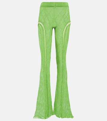 Disco high-rise flared cotton pants | Roberta Einer