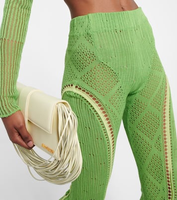 Disco high-rise flared cotton pants | Roberta Einer