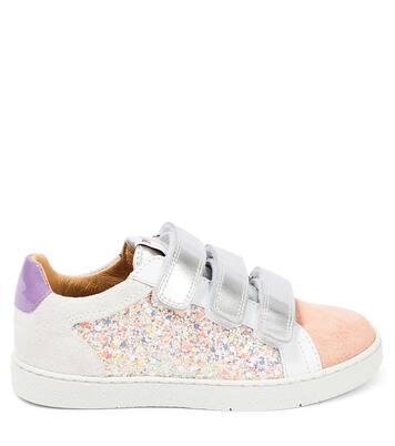Top Lo Easy Top embellished leather sneakers | Pom d'Api