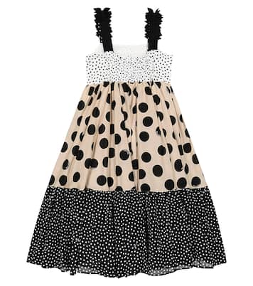 Robe en coton à pois | Monnalisa