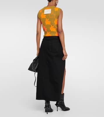 Jupe longue asymétrique en jean | JW Anderson
