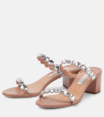 Verzierte Sandalen Tequila aus Leder | Aquazzura
