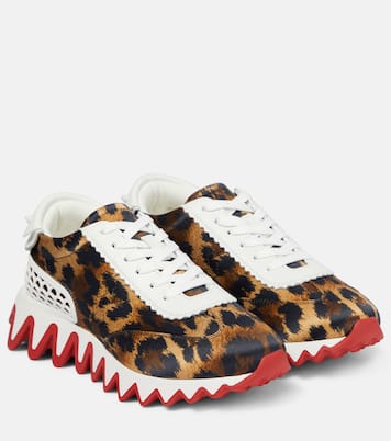 Sneakers Loubishark in raso con pelle | Christian Louboutin