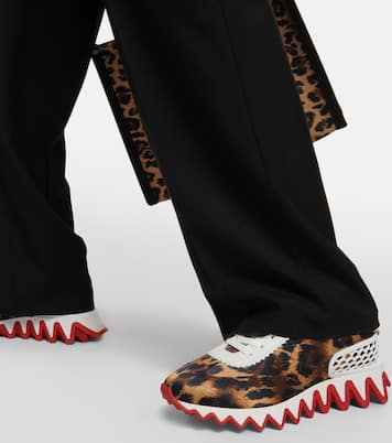 Sneakers Loubishark in raso con pelle | Christian Louboutin