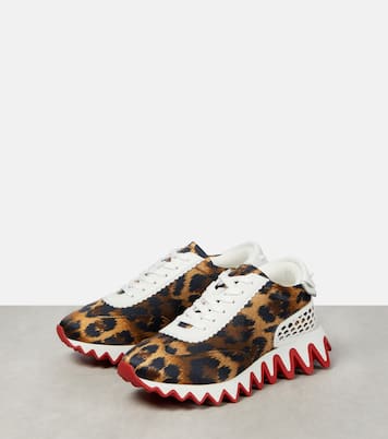 Sneakers Loubishark in raso con pelle | Christian Louboutin