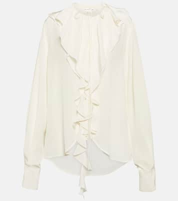 Blusa in seta con volant | Victoria Beckham