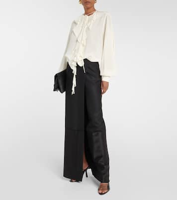 Blusa in seta con volant | Victoria Beckham
