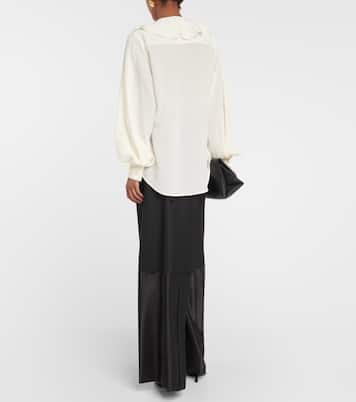 Blusa in seta con volant | Victoria Beckham