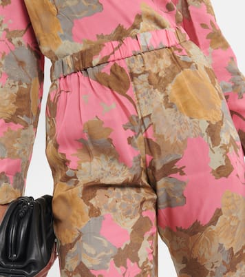 Pantaloni slim a vita media con stampa | Dries Van Noten