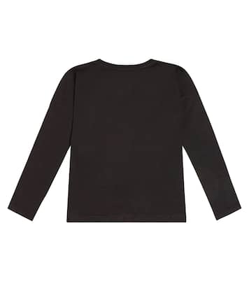 Top in jersey di cotone con logo | Chloé Kids